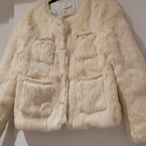 Chic Real Rabbit Fur Jacket